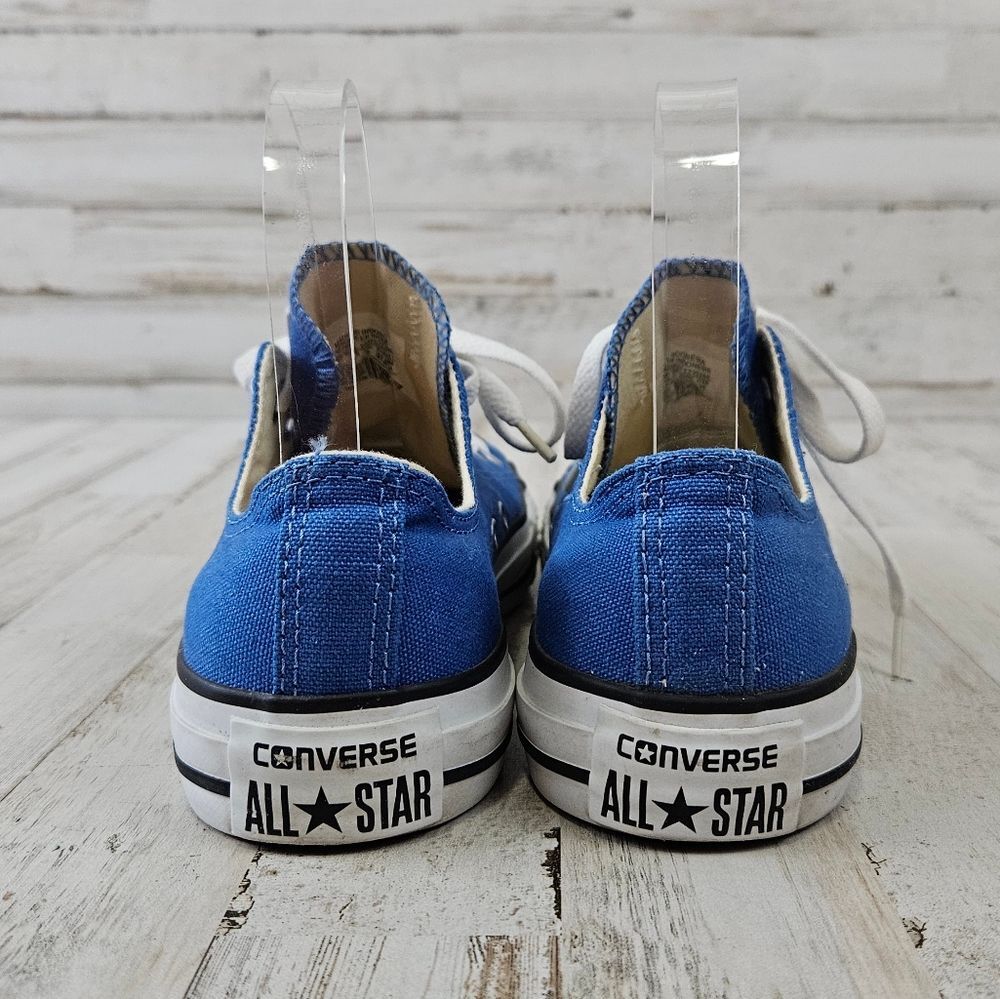 Converse All Star Blue And White Low Top Sneaker Shoes womens size 7 - Picture 5 of 7